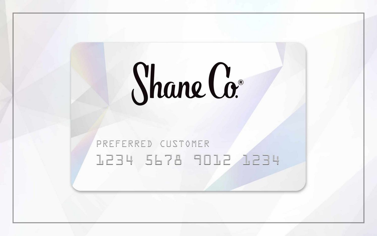 An image of a Shane Co. Credit Card